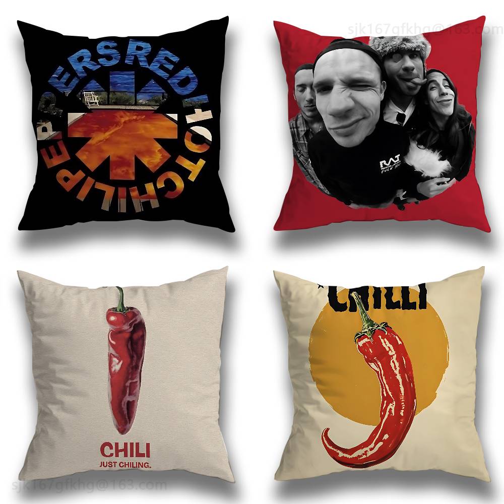 Hot Home Of Textiles - R-Red Hot C-Chili Peppers Kussensloop Bank