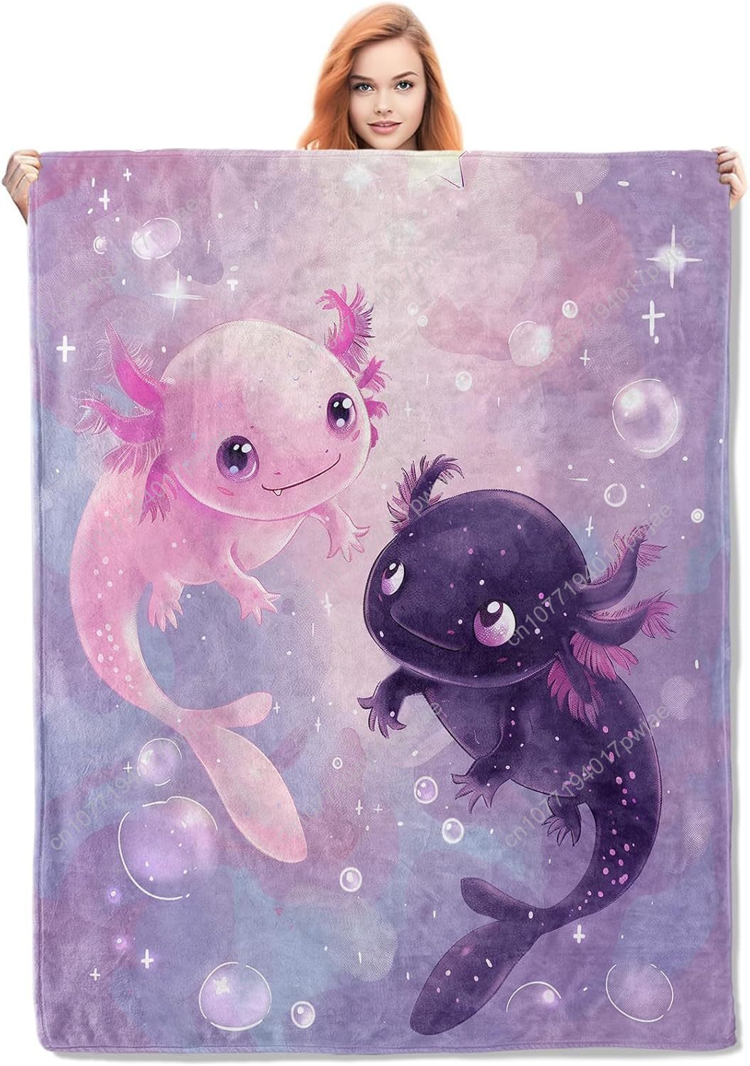 Home Textiles & Furnishings - Axolotl Deken Schattig Axolotls Flanel Gooi
