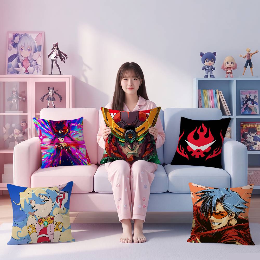 Home Textiles Là Gì - Anime G-Gurren L-Lagann kussensloop voor bankdecoratie