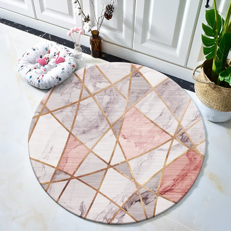 Home Lines Textiles - ~O~Light luxe ronde vloermat voor woonkamer