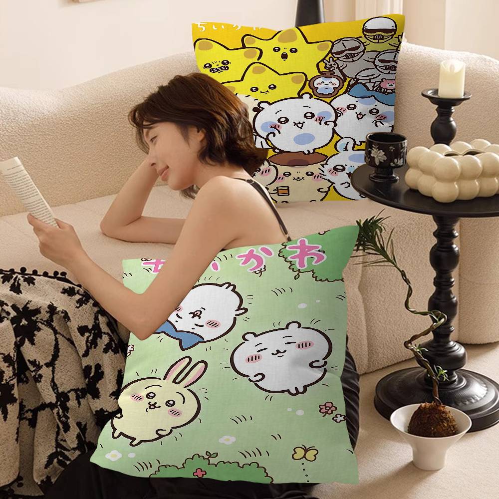 Home Textiles Inc - Kawaii C-Chiikawa 45*45cm Kussenhoes Kussensloop Decor