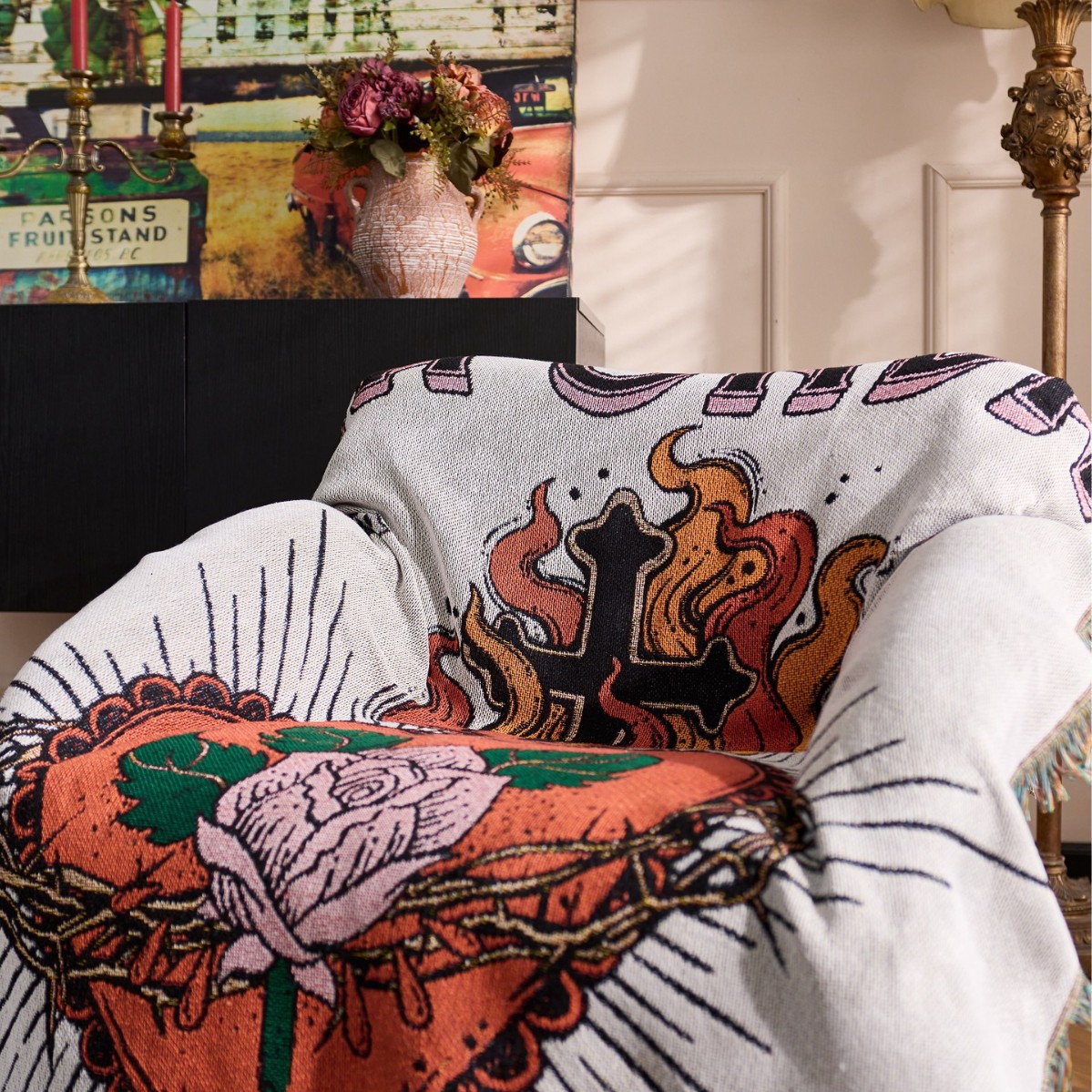 Textiel Stad Vintage Tattoo St - Home Textiles City recensie en prijs