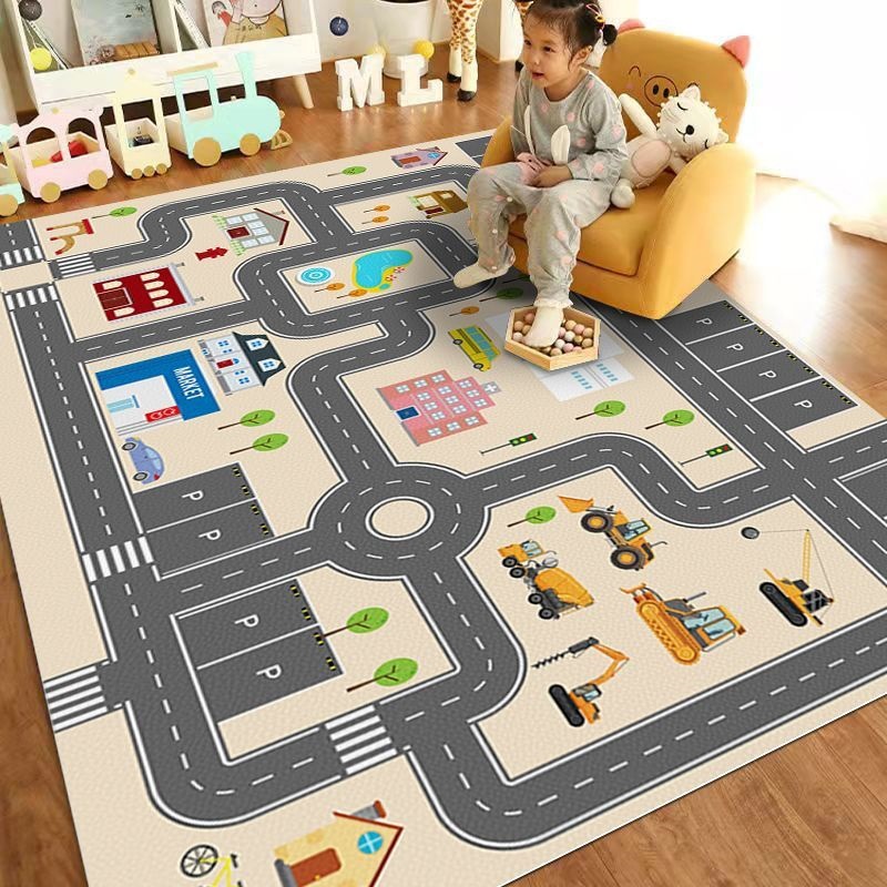 Cartoon kindervloermat stadsve - Home Textiles City recensie en prijs