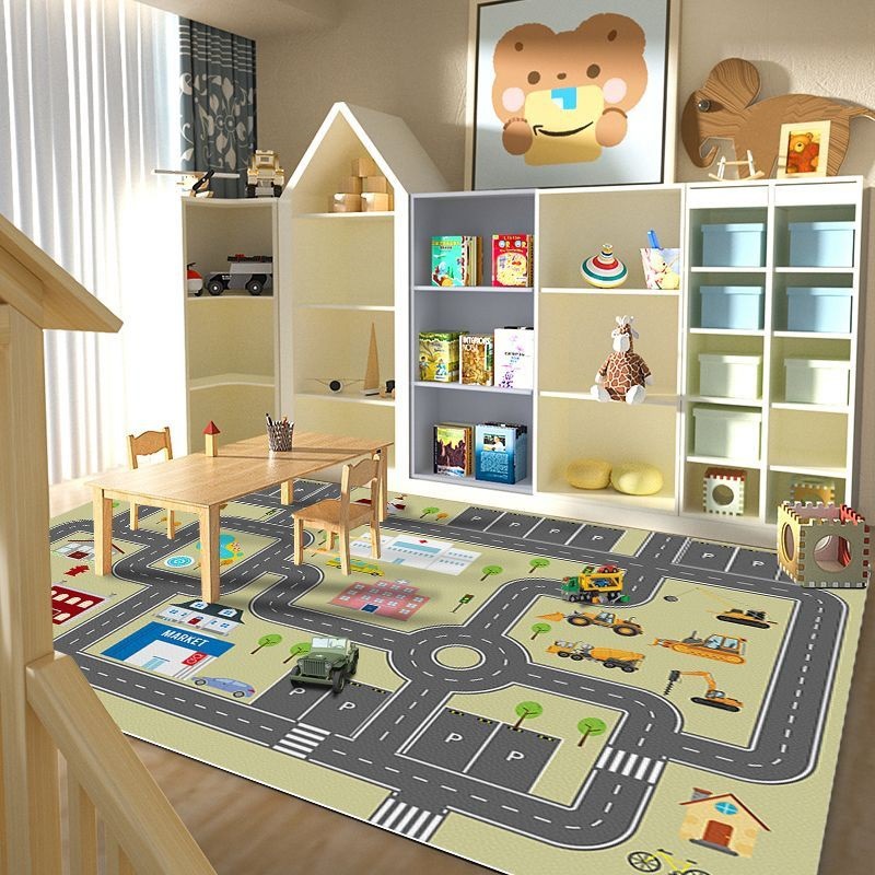 Cartoon kindervloermat stadsve - Home Textiles City recensie en prijs