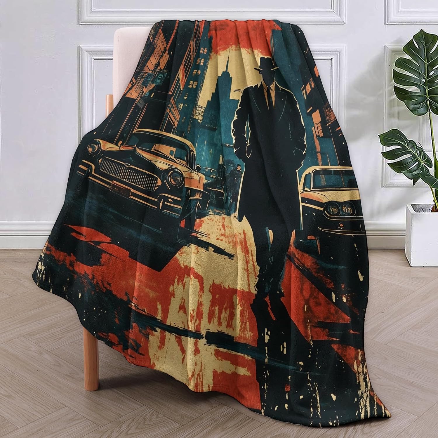 Noir Detective Deken Cadeaus v - Home Textiles & Furnishings recensie en prijs