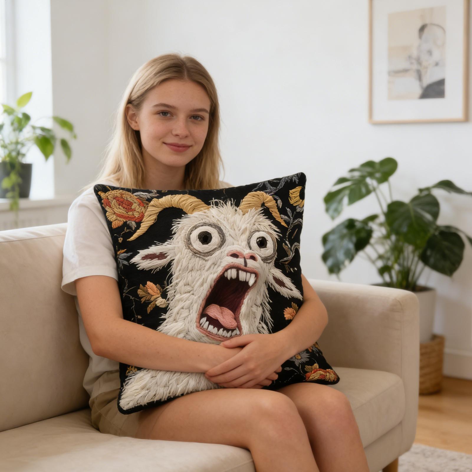 45x45cm Screaming Goat Kussens - Pillow Cover 20X20 recensie en prijs
